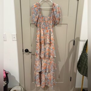 Colorful Smocked Dress